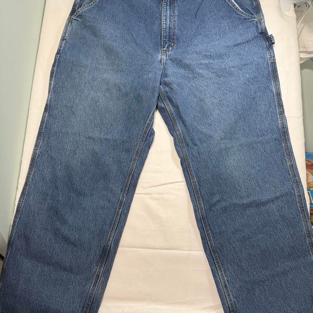 Carhartt blue denim carpenter jeans size 40x30